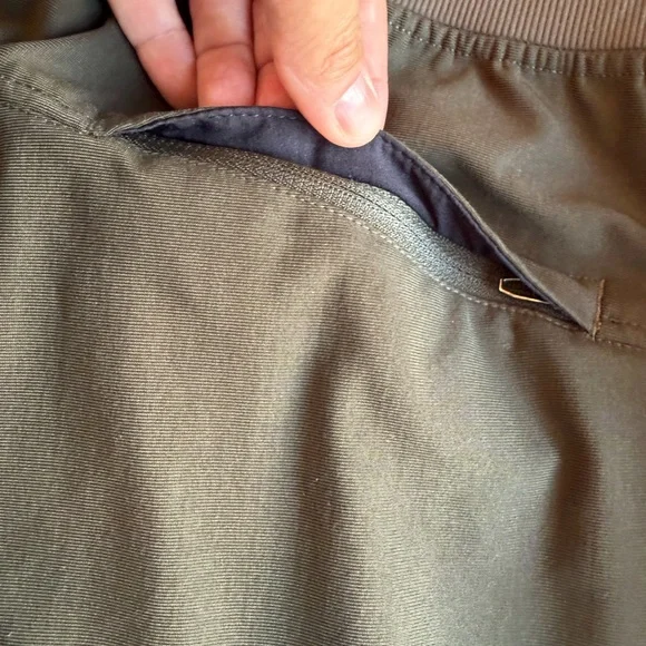 Lululemon Men's ABC Jogger Pants Olive Large Pull On Athletic Zip Pockets EUC - Picture 15 of 16